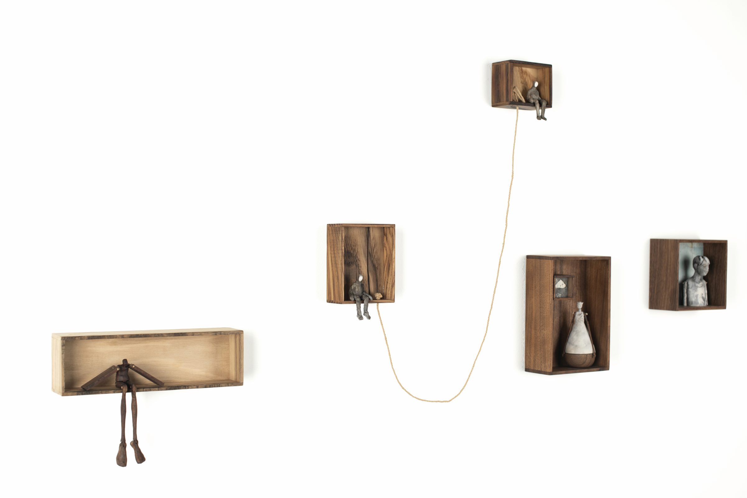Installation view of Echoes of Home at Echo Arts, Bozeman