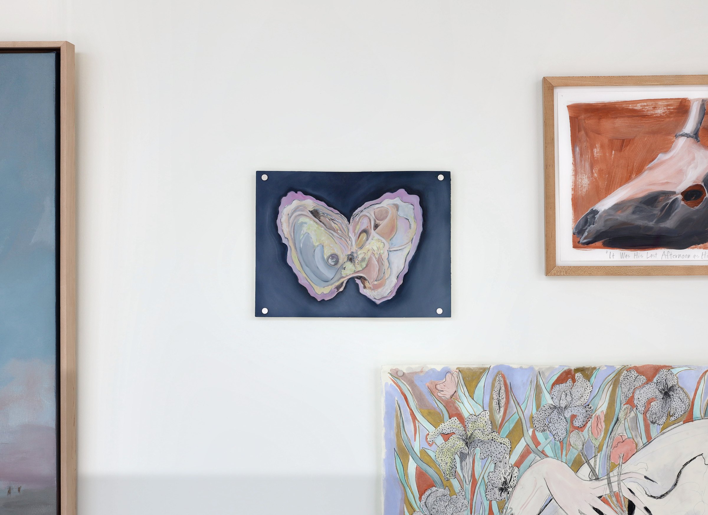 Installation view of Flowers in Hell at Echo Arts, Bozeman