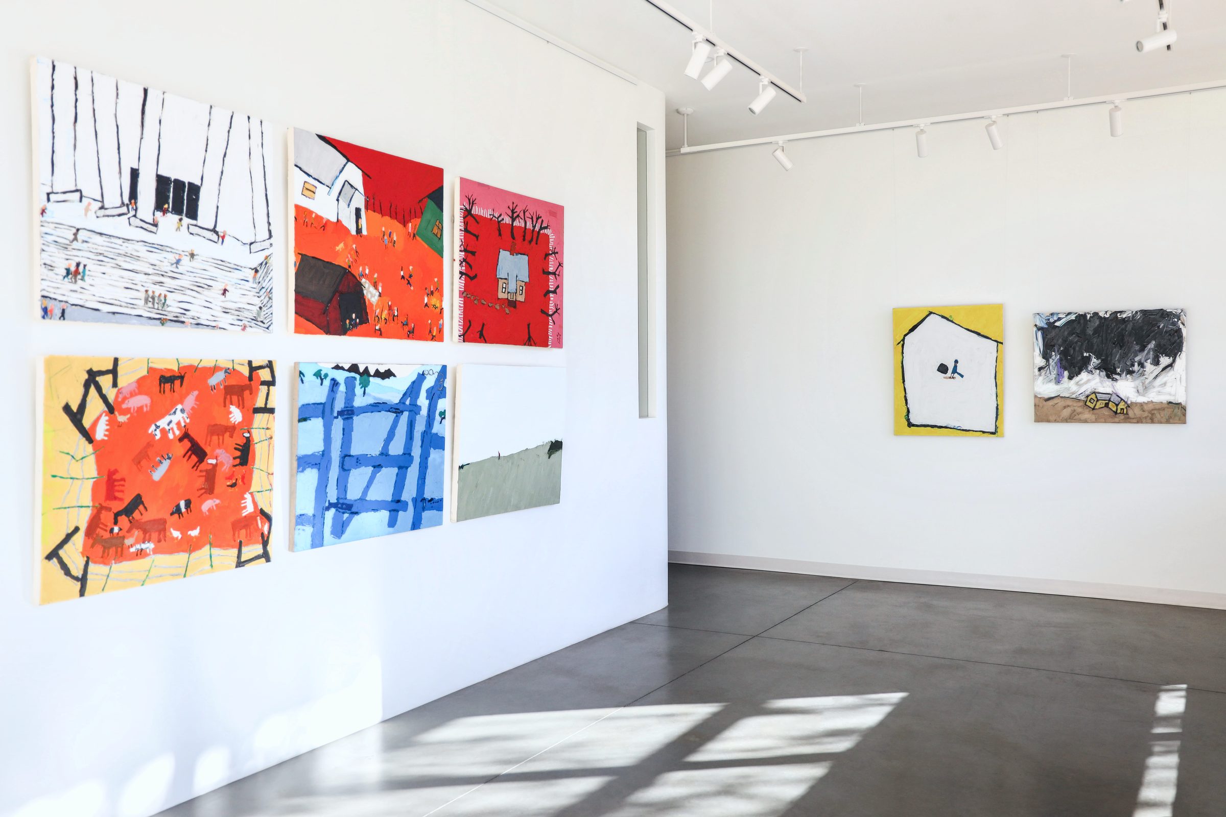 Installation view of Where We Live at Echo Arts, Bozeman
