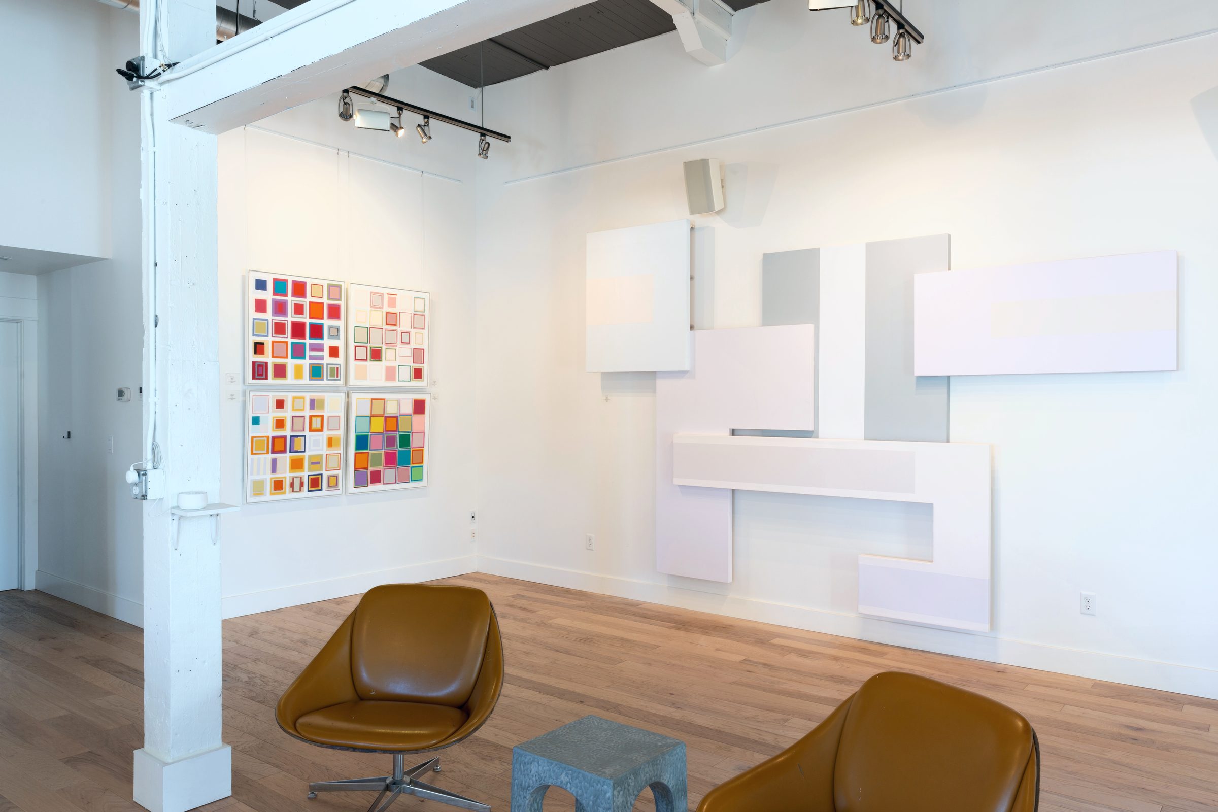 Installation view of The Choreography of Color at Echo Arts, Bozeman