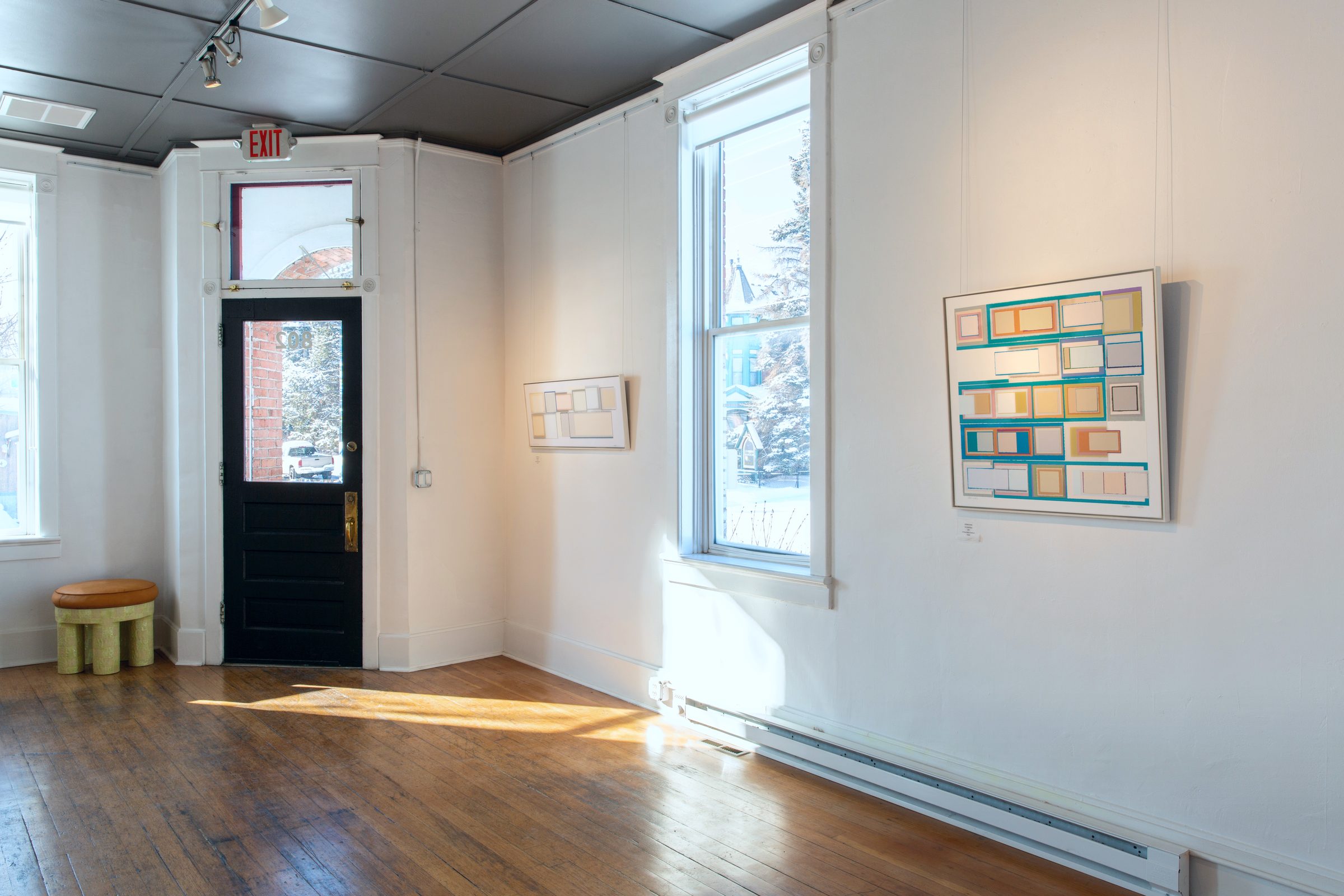 Installation view of The Choreography of Color at Echo Arts, Bozeman